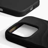 iPhone 16 Pro iDeal of Sweden Soft Swirl Silicone Case - MagSafe Compatible - Velvet Black