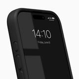 iPhone 16 Pro iDeal of Sweden Soft Swirl Silicone Case - MagSafe Compatible - Velvet Black