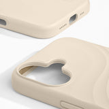 iPhone 17 iDeal of Sweden Soft Swirl Silicone Case - MagSafe Compatible - Cloud Dancer