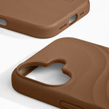 iPhone 17 iDeal of Sweden Soft Swirl Silicone Case - MagSafe Compatible - Salted Caramel