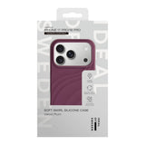 iPhone 18 Pro / 17 Pro iDeal of Sweden Soft Swirl Silicone Case - MagSafe Compatible - Velvet Plum