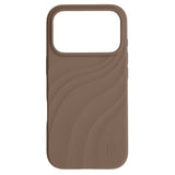 iPhone 18 Pro / 17 Pro iDeal of Sweden Soft Swirl Silicone Case - MagSafe Compatible - Salted Caramel