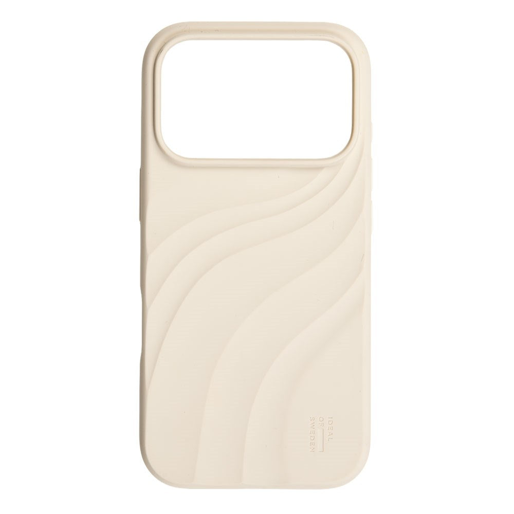 iPhone 18 Pro Max / 17 Pro Max iDeal of Sweden Soft Swirl Silicone Case - MagSafe Compatible - Cloud Dancer