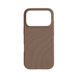 iPhone 18 Pro Max / 17 Pro Max iDeal of Sweden Soft Swirl Silicone Case - MagSafe Compatible - Salted Caramel
