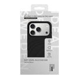 iPhone 18 Pro Max / 17 Pro Max iDeal of Sweden Soft Swirl Silicone Case - MagSafe Compatible - Velvet Black