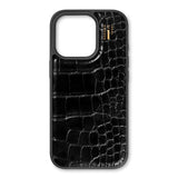 iDeal Of Sweden iPhone 16 Pro Max Vegan Leather Case - Black Croco