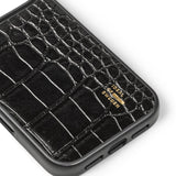 iPhone 18 Pro Max / 17 Pro Max iDeal of Sweden Vegan Leather Case - MagSafe Compatible - Black Croco