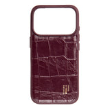 iPhone 18 Pro Max / 17 Pro Max iDeal of Sweden Vegan Leather Case - MagSafe Compatible - Fine Wine Croco
