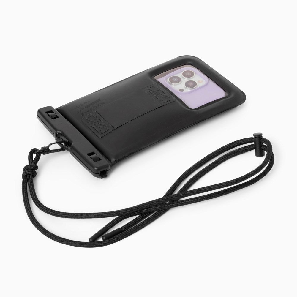 iDeal of Sweden Universal Waterproof Case with Adjustable Strap - Black (Max. Mobile Size: 220 x 120 mm)