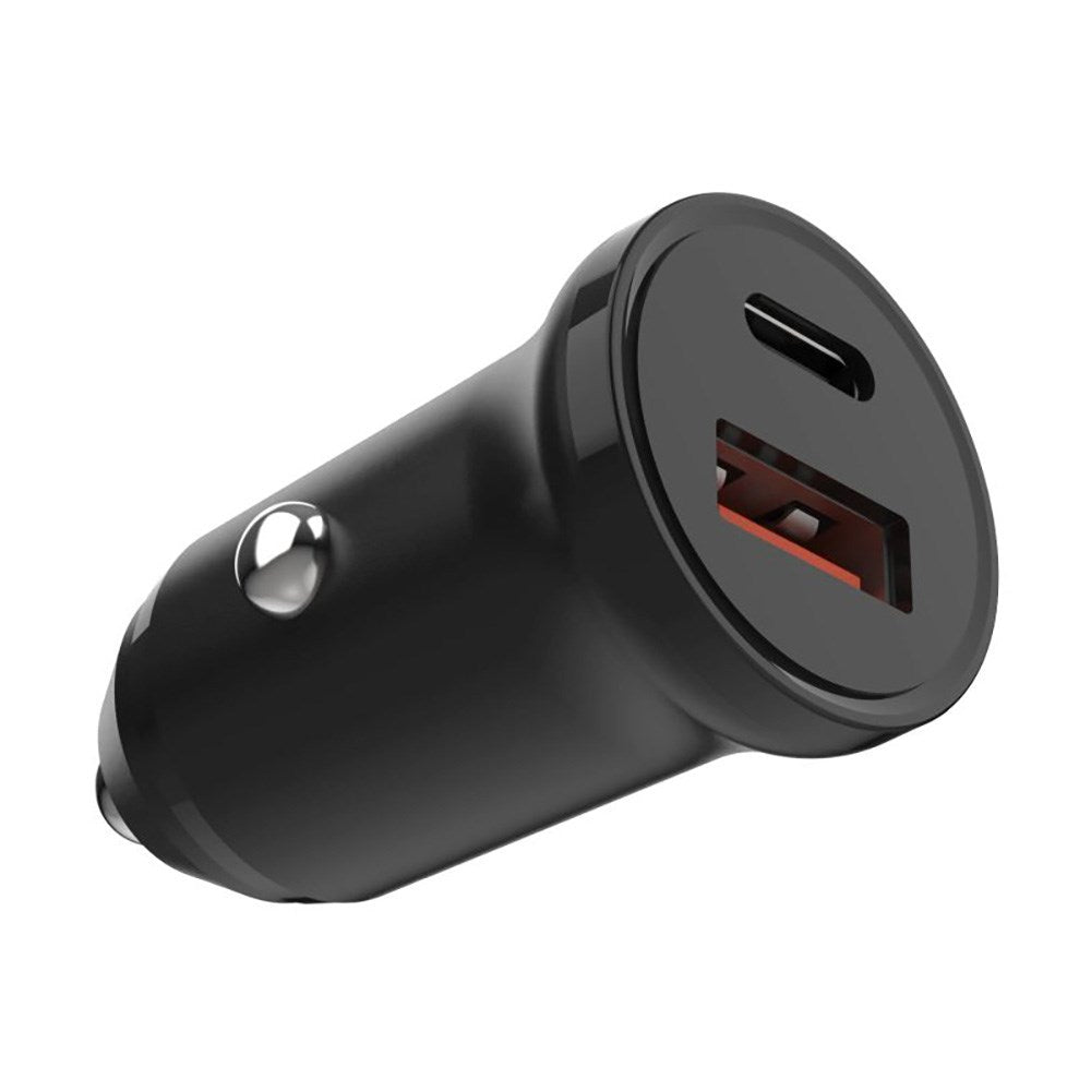 Fixed PD Car Charger 20W - USB-C & USB-A - Black