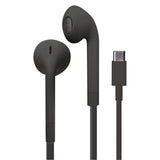 Puro Icon Stereo Headphone In-Ear w. USB-C & Microphone - Black