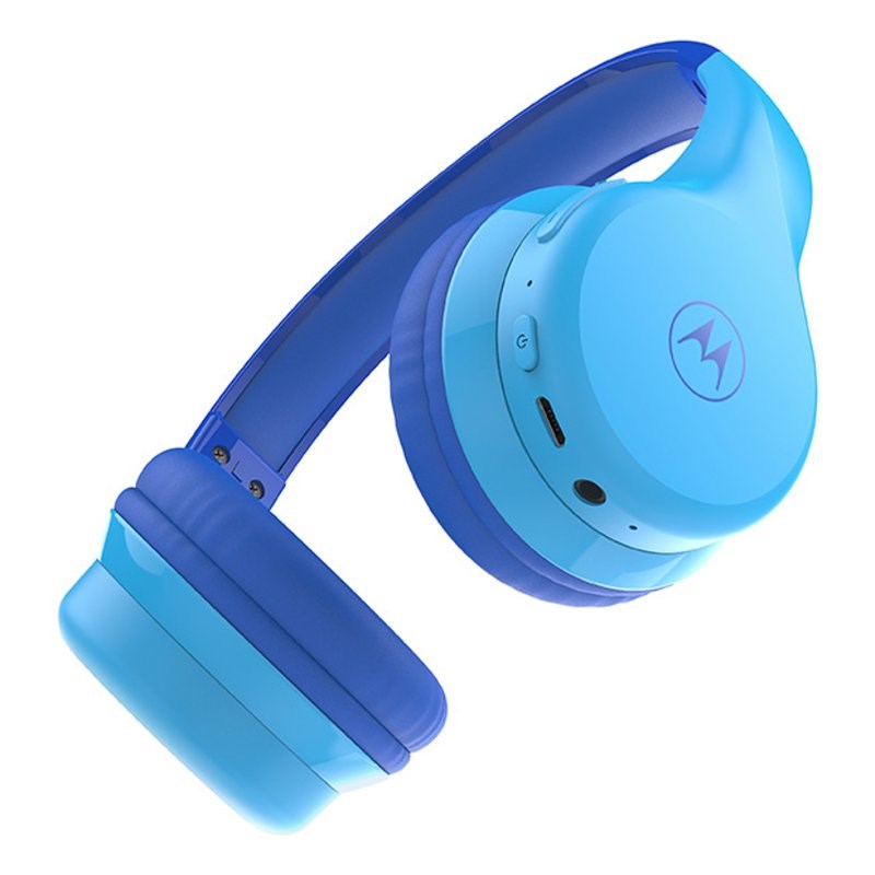 Over-Ear Motorola Moto JR300 Bluetooth Wireless Kids Headphones - Blue