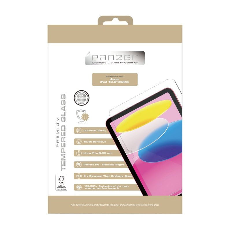 PANZER Premium iPad 10.9" (2022) Tempered Glass Screen Protector