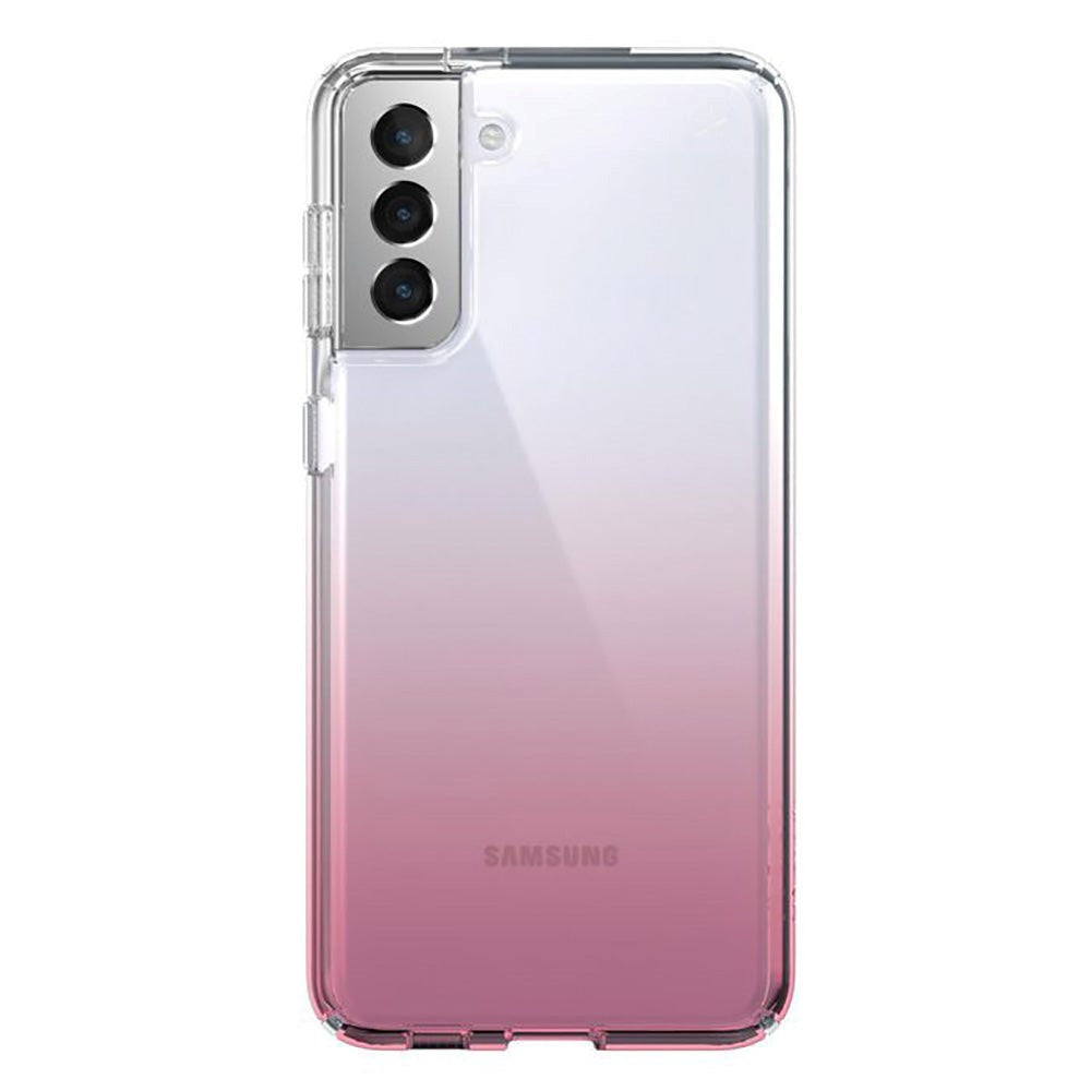 Samsung Galaxy S21+ (Plus) Speck Presidio Perfect-Clear Case - Antibacterial - Transparent / Pink