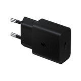 Original Samsung Power Fast Charger 15W Wall Charger with USB-C to USB-C Cable - Black