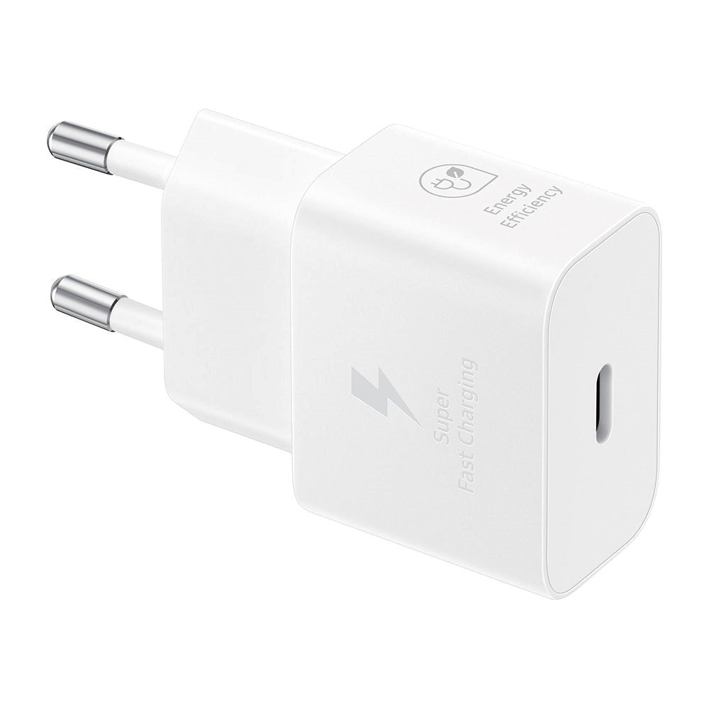 Original Samsung Super Fast Charge 25W GaN USB-C Power Adapter - White