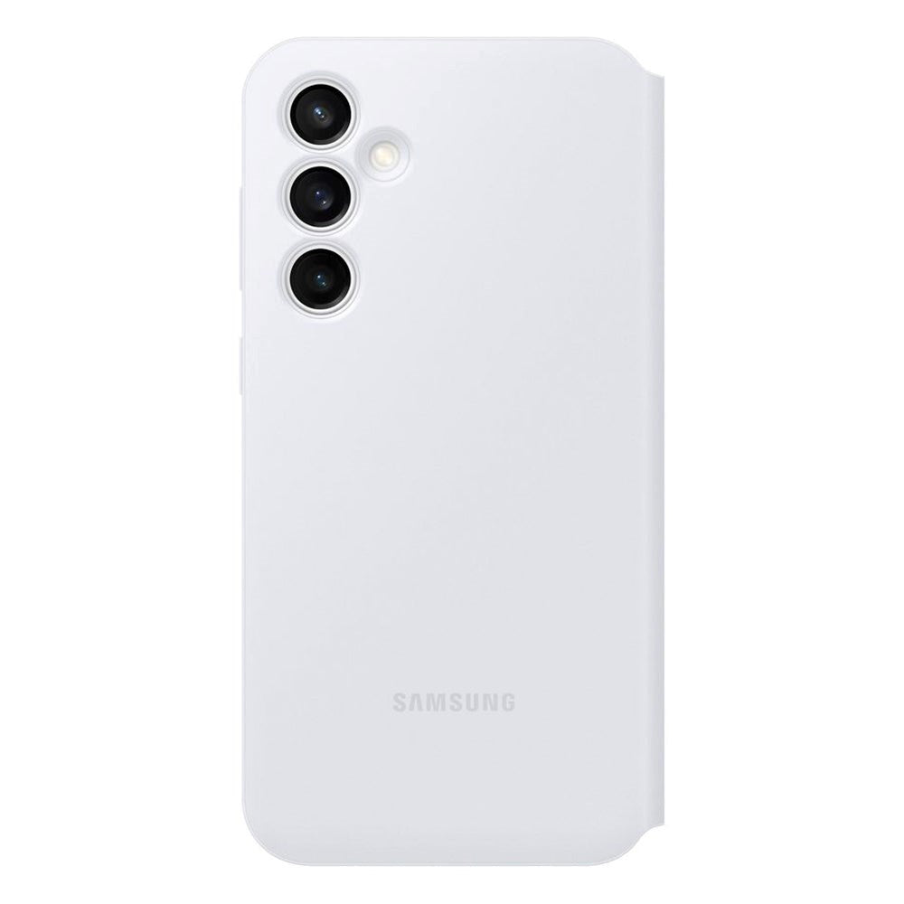 Original Samsung Galaxy S23 FE Smart Clear View Case - White (EF-ZS711CWEGWW)