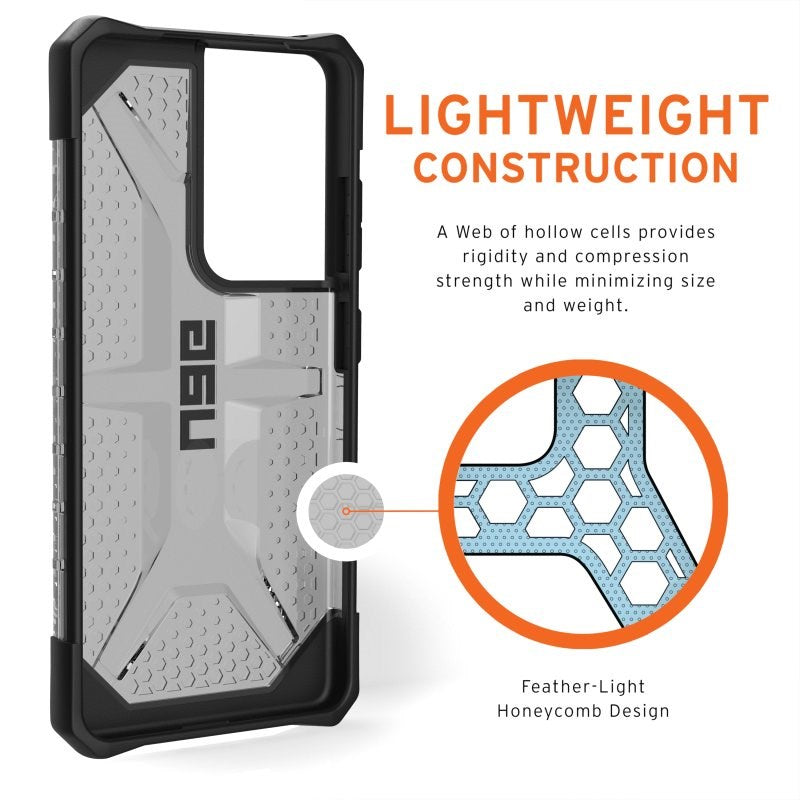 Samsung Galaxy S21 Ultra UAG PLASMA Series Case - Ash - Grey