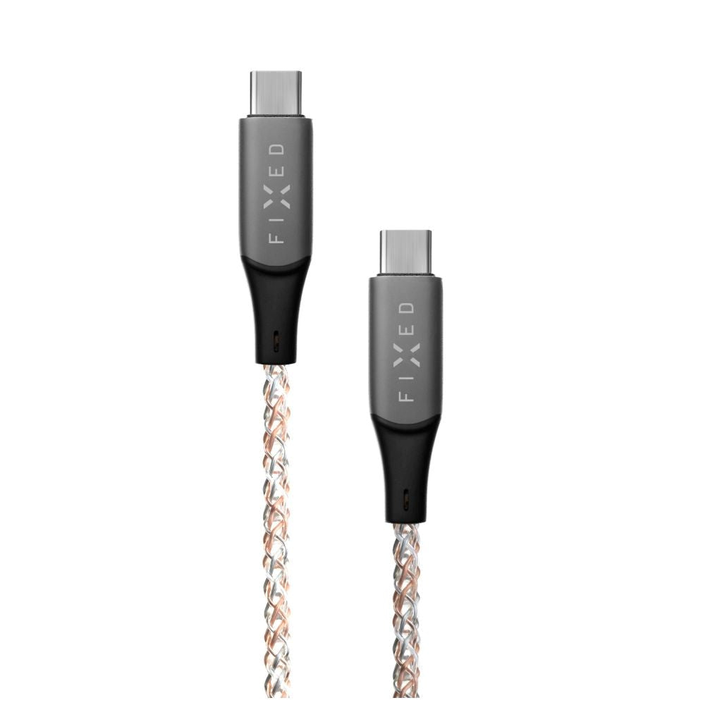 Fixed Glowing LED USB-C to USB-C Cable 60W 1.2 m - Multicolored