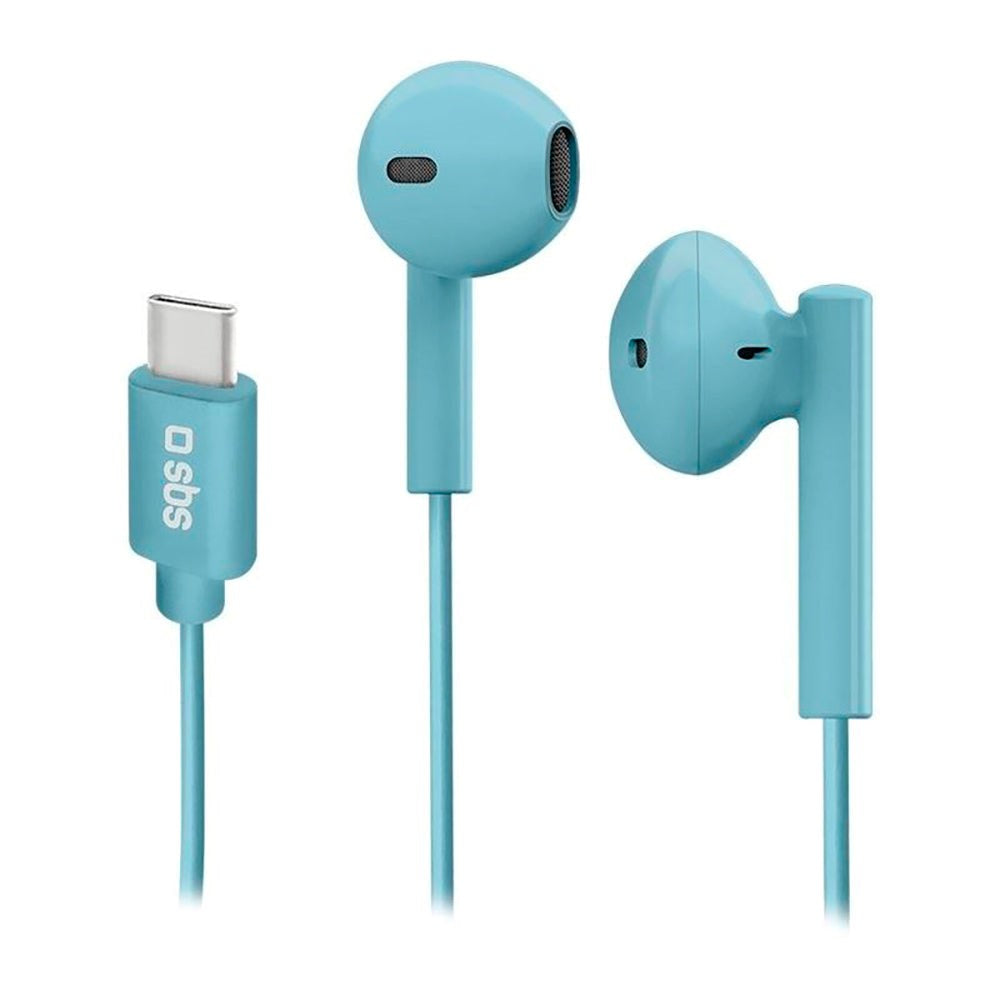 SBS Studio Mix 65 Headphone In-Ear w. USB-C & Microphone - Blue