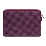 Trunk Neoprene Sleeve for Laptop 13" (30.5 x 22 x 2 cm) - Wine Red Rhombe