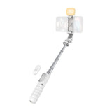T'NB Influence Pro 2-in-1 Selfie Stick with Tripod Function and LED Light - White