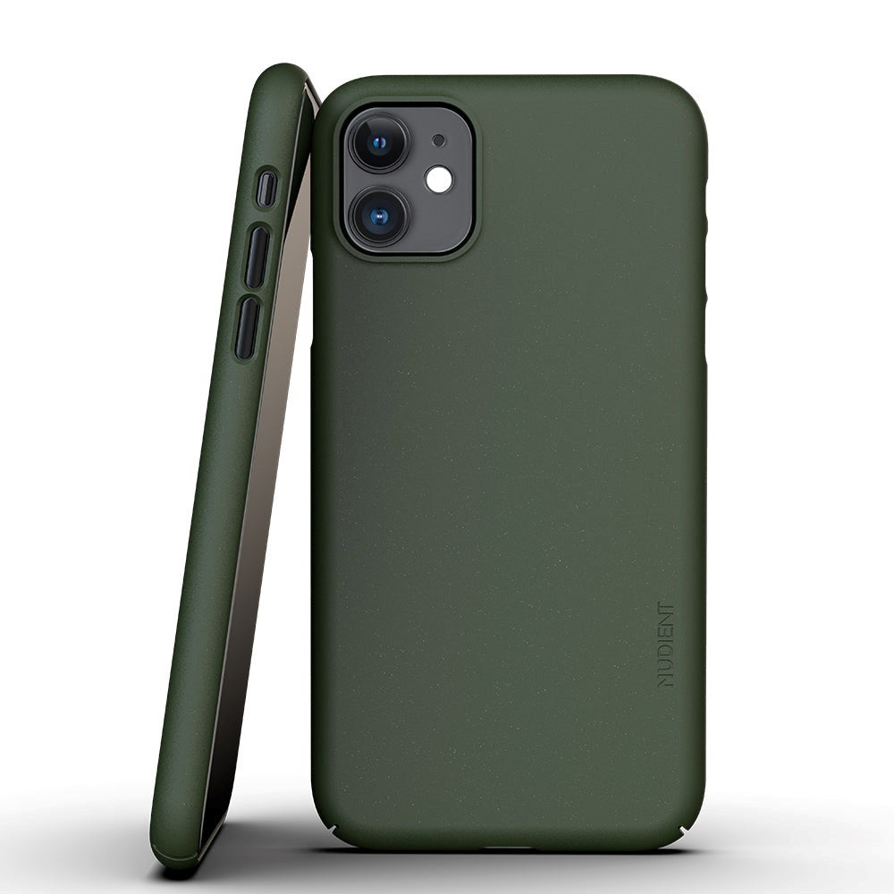 Nudient Thin Case V3 iPhone 11 Case - Pine Green