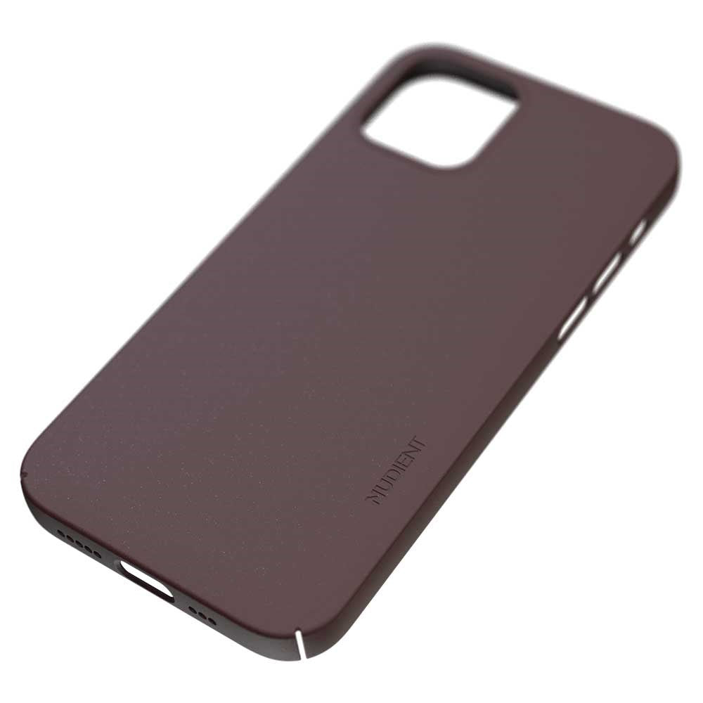 Nudient Thin Case V3 iPhone 12 / 12 Pro Case - Sangria Red