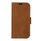 iPhone 13 Pro dbramante1928 Lynge Genuine Leather Magnet Case - Tan