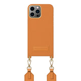 iPhone 13 Pro Max / 12 Pro Max iDeal Of Sweden Athena Necklace Case w. Small Bag - Orange Sorbet