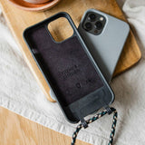 iPhone 12 / 12 Pro Woodcessories Change Case w. Strap - 100% Plant-based - Black