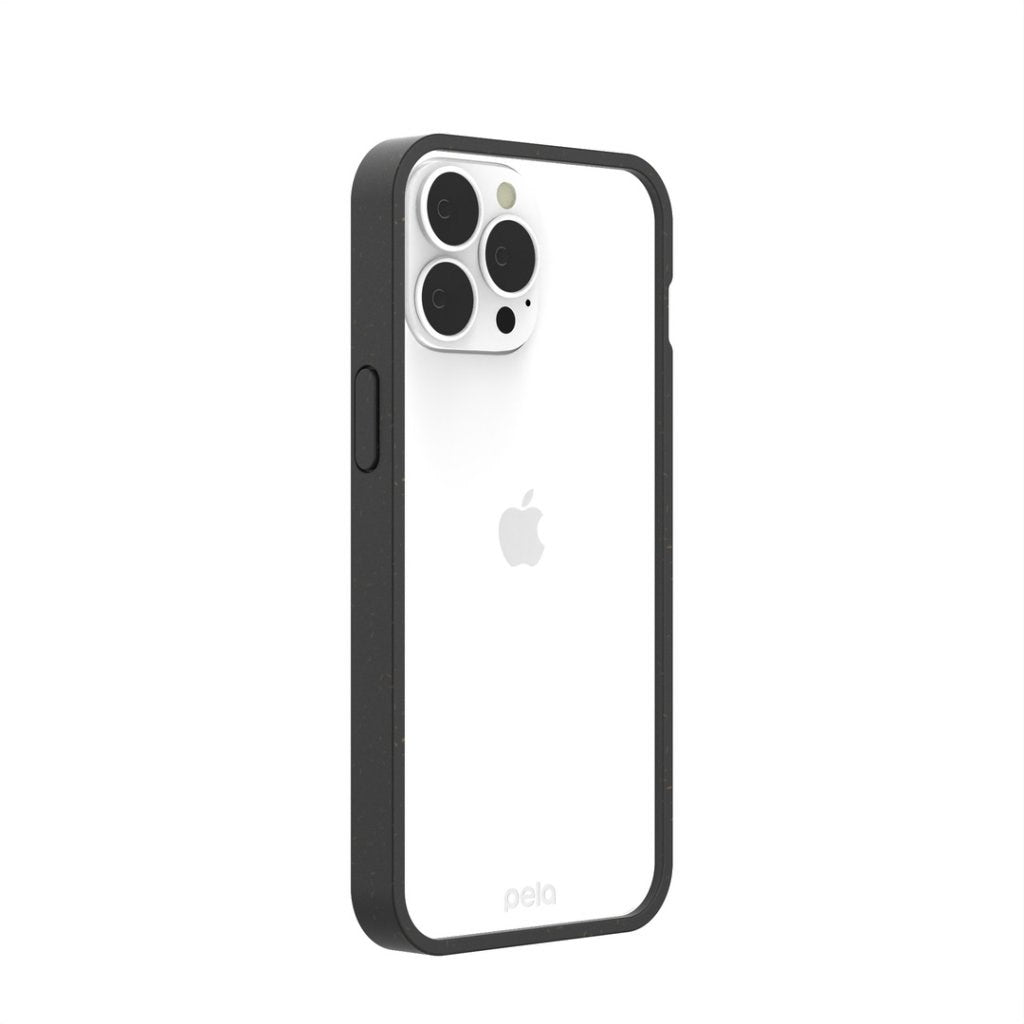 Pela Clear Eco-Friendly 100% Biodegradable Case For iPhone 13 Pro Max - Black