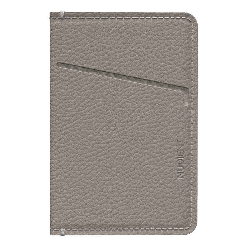 Nudient Magnetic Card Holder Leather - Clay Beige