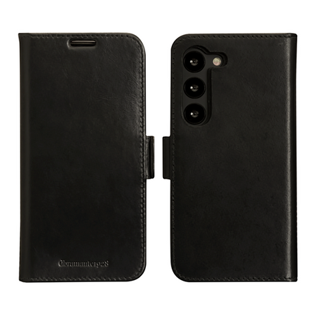 Samsung Galaxy S23 dbramante1928 Lynge Genuine Leather Magnet Flip Case - Black