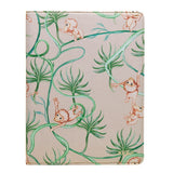 Trunk iPad 10.2" (2021 / 2020 / 2019) / Air (2019) Flip Case with Monkey Design - Brown