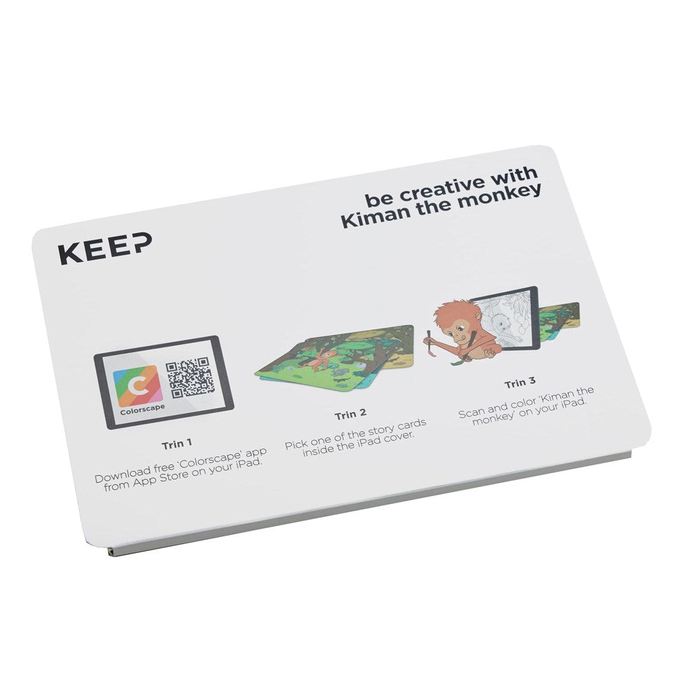 Trunk iPad 10.2" (2021 / 2020 / 2019) / Air (2019) Flip Case with Monkey Design - Pink