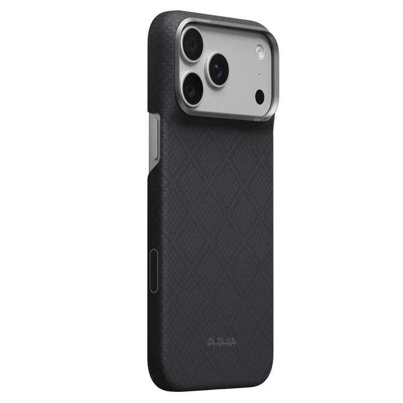 iPhone 18 Pro Max / 17 Pro Max Pitaka Edge Case - MagSafe Compatible - Basalt Black