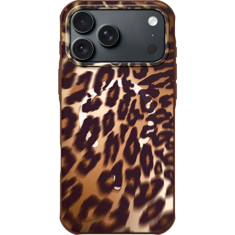 iPhone 18 Pro / 17 Pro LAUT HUEX WAVE Case - MagSafe Compatible - Mocha Leopard