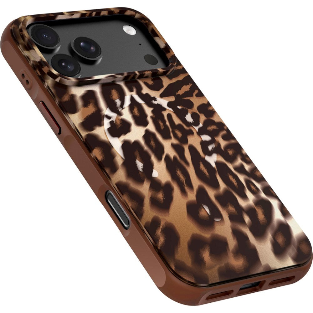 iPhone 18 Pro / 17 Pro LAUT HUEX WAVE Case - MagSafe Compatible - Mocha Leopard