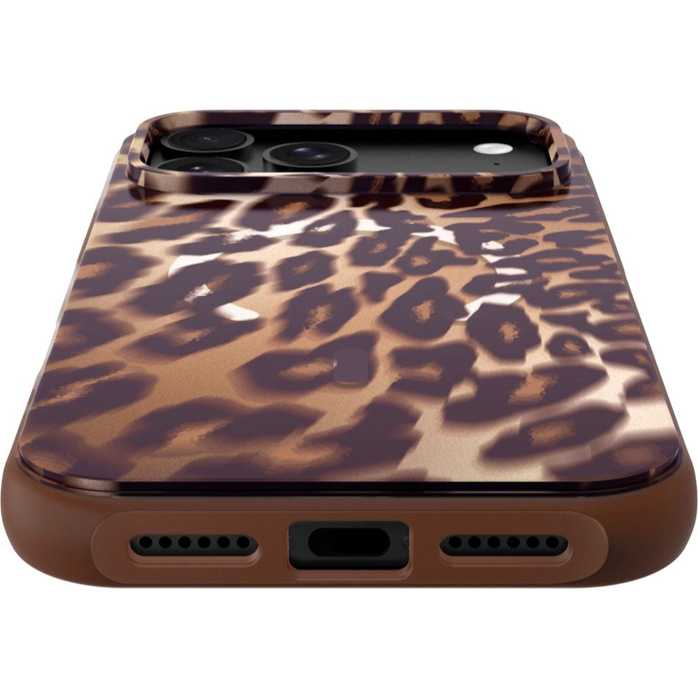 iPhone 18 Pro / 17 Pro LAUT HUEX WAVE Case - MagSafe Compatible - Mocha Leopard