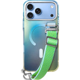 iPhone 18 Pro Max / 17 Pro Max LAUT NEON DREAM Case w. Strap - MagSafe Compatible - Trippy Tide