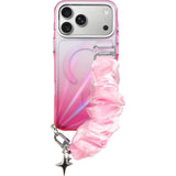 iPhone 18 Pro / 17 Pro LAUT NOVA GLOW Case with Strap and Star Charm - MagSafe Compatible - Pink