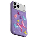 iPhone 18 Pro Max / 17 Pro Max LAUT TWINE EDGE Case w. Strap - MagSafe Compatible - Lilac Butterfly