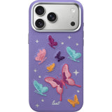 iPhone 18 Pro Max / 17 Pro Max LAUT TWINE EDGE Case w. Strap - MagSafe Compatible - Lilac Butterfly