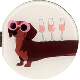 Mirror Stand for Phone LAUT MAGMOJI - MagSafe Compatible - Dachshund Wine