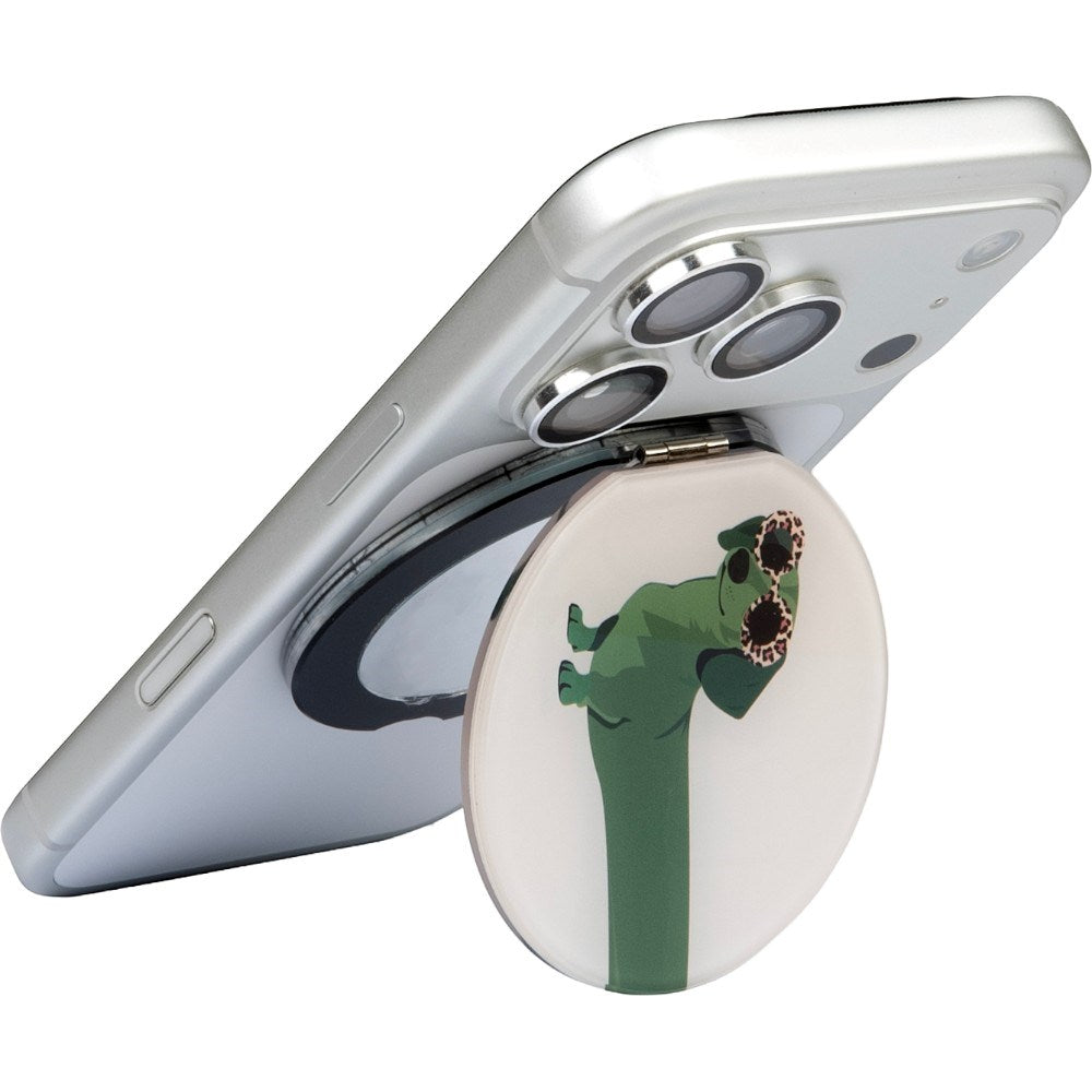 Mirror Stand for Phone LAUT MAGMOJI - MagSafe Compatible - Dachshund Matcha Tea