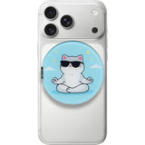 Mirror Stand for Phone LAUT MAGMOJI - MagSafe Compatible - Cat Stay Calm