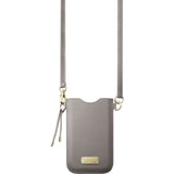Artificial Leather Crossbody Mobile Phone Case LAUT PRESTIGE - Grey (Max. Phone Size: 6.5")