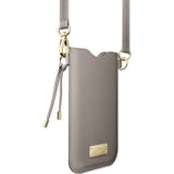 Artificial Leather Crossbody Mobile Phone Case LAUT PRESTIGE - Grey (Max. Phone Size: 6.5")
