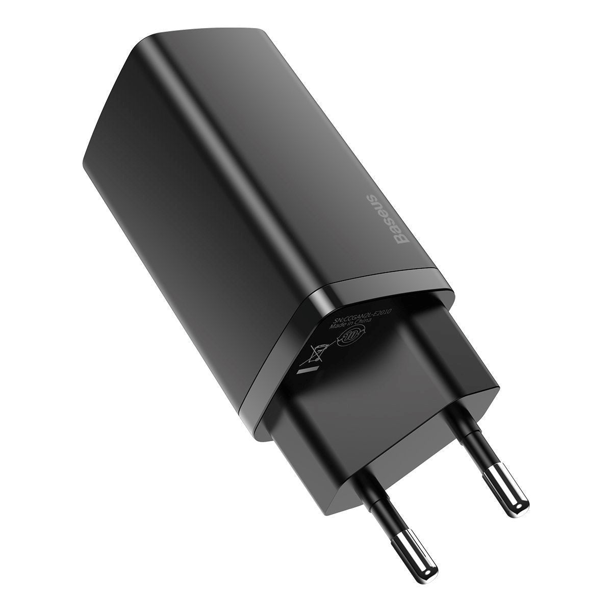 Baseus 65W GAN² Lite PD Wall Charger USB-C & USB-A - Black